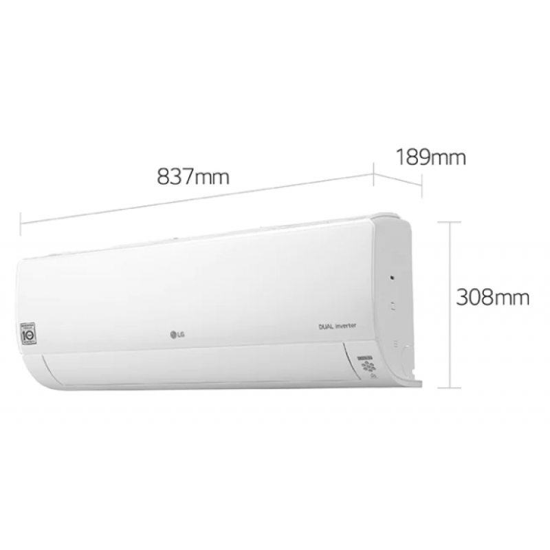 LG Deluxe DC09RK Klimatyzator chłodząco/grzewczy, 2,5/3,2 kW, gaz R32 (jednostka wewnętrzna) kod DC09RK.NSJ 