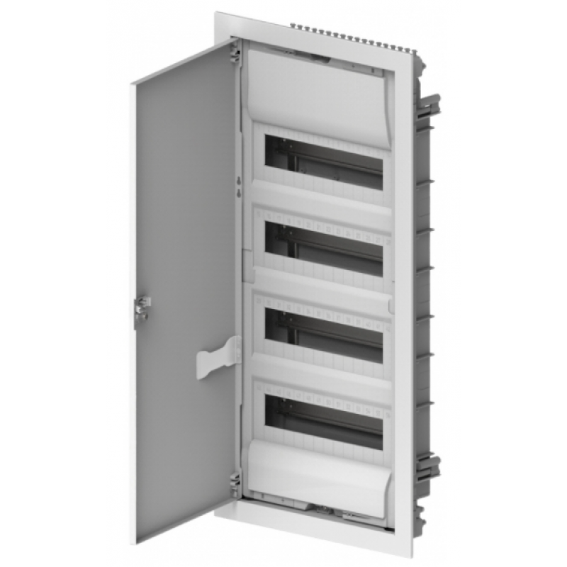 Onnline MT Rozdzielnica podtynkowa metalowa, 4x12 modułów, z listwami, 358x728x94 mm, IP30 (N+PE), drzwi w kolorze obudowy KOD: 2074-00