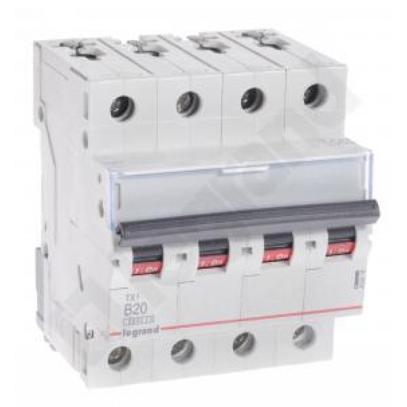Legrand S 304 Wyłącznik nadprądowy 4P B 25A 6000A TX3 KOD 403419