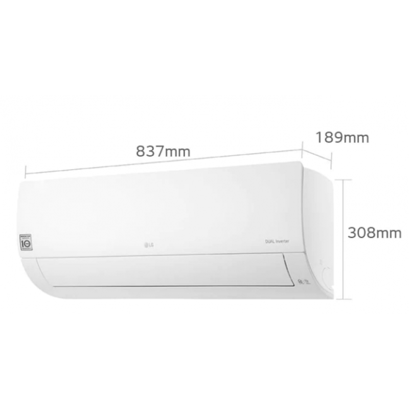 LG Standard 2 S18ET Klimatyzator pokojowy chłodząco/grzewczy, 5,0/5,8 kW, gaz R32 (jednostka wewnętrzna) kod S18ET.NSK 