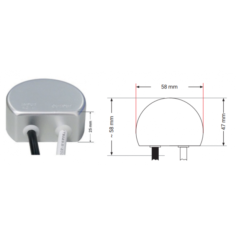 Nextec Zasilacz LED wodoodporny do puszki IP67, 12V, 2,5A, o mocy 30W Kod PB032631 