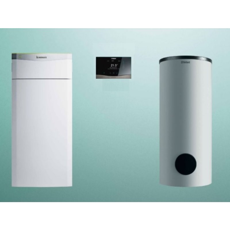 Vaillant VWF 87/4 flexoTHERM pompa ciepła typu solanka/woda o mocy 8,9kW+ regulator VRC 720+ zasobnik VIH RW 300/3BR kod 0010044221