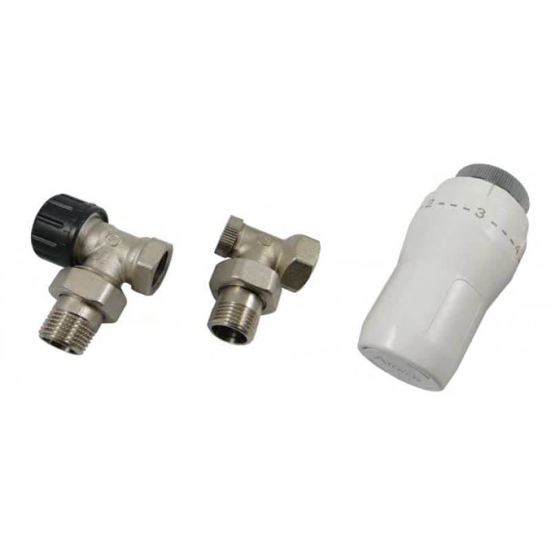 ALTECH Zestaw grzejnikowy 1/2cala x 1/2cala, wersja kątowa Kod ALTH-914642