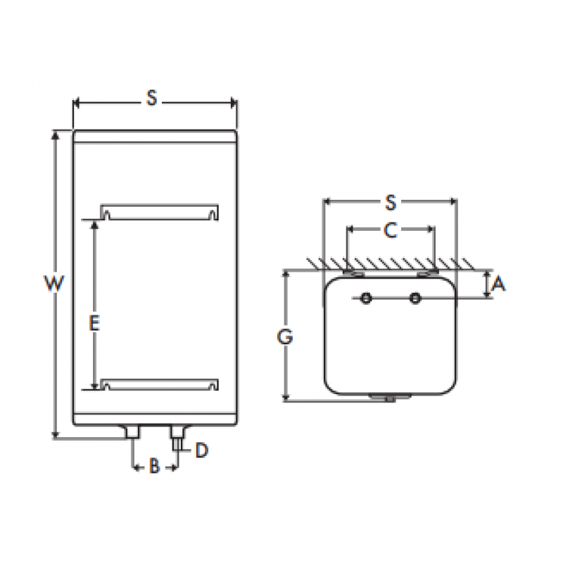 Atlantic Cube 2 Wi-Fi Pojemnościowy ogrzewacz wody, wiszący, pojemność 150 litrów, kolor biały, moc 2,4kW Kod 871232 