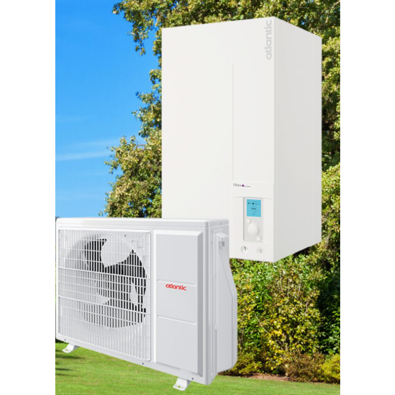 Atlantic EXTENSA AI R32 Powietrzna pompa ciepła o mocy 8 kW z możliwością sterowania przy użyciu aplikacji COZYTOUCH Kod 526153