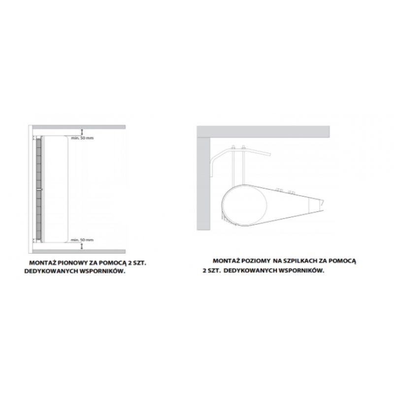 Flowair Slim N-150 Kurtyna drzwiowa zimna, kolor biały o długości 1,5m kod 56088 