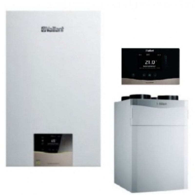 Vaillant Pakiet ecoTEC exclusive VCW 36CF/1-7 Kocioł kondensacyjny dwufunkcyjny + sensoComfort VRC 720 + recoVAIR 150/4R kod 0010038099