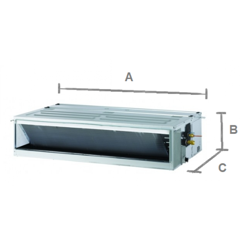LG Standard-Inverter UM30F Klimatyzator kanałowy średniego sprężu, 7,8 / 9,0 kW, (jednostka wewnętrzna) R32 kod UM30F.N10 