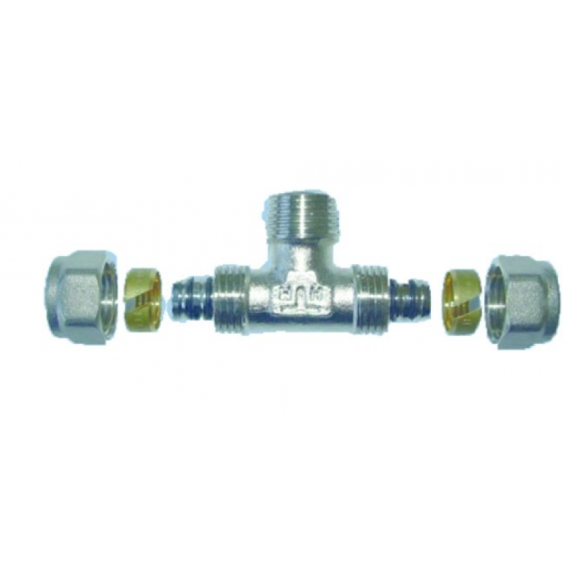 Altech Trójnik skręcany 20x3/4 cala GZ wkład aluminiowy Kod ALTH-200760