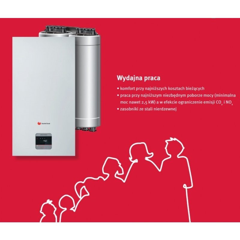 Saunier Duval Isotwin Condens T26-CS/1+MiGo bezprzewodowy regulator temperatury pogodowy, internetowy Kod 0010038117 