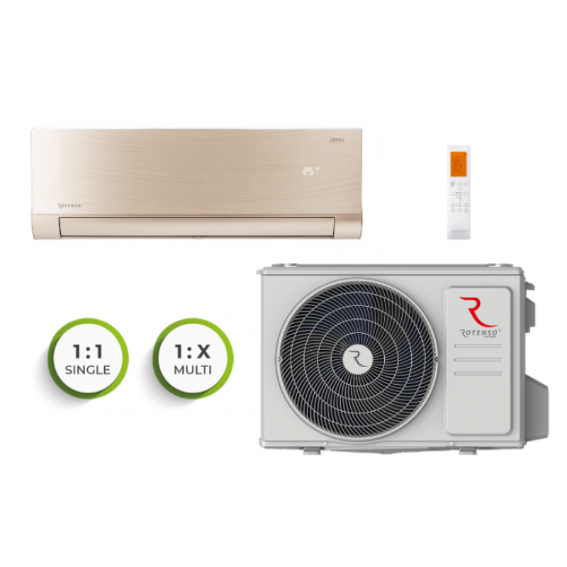 Rotenso Versu Gold VG35XI R14 Inverter Klimatyzator pokojowy (jednostka wewnętrzna) o mocy 3,5 kW, Wi-Fi Kod VG35XI R14 