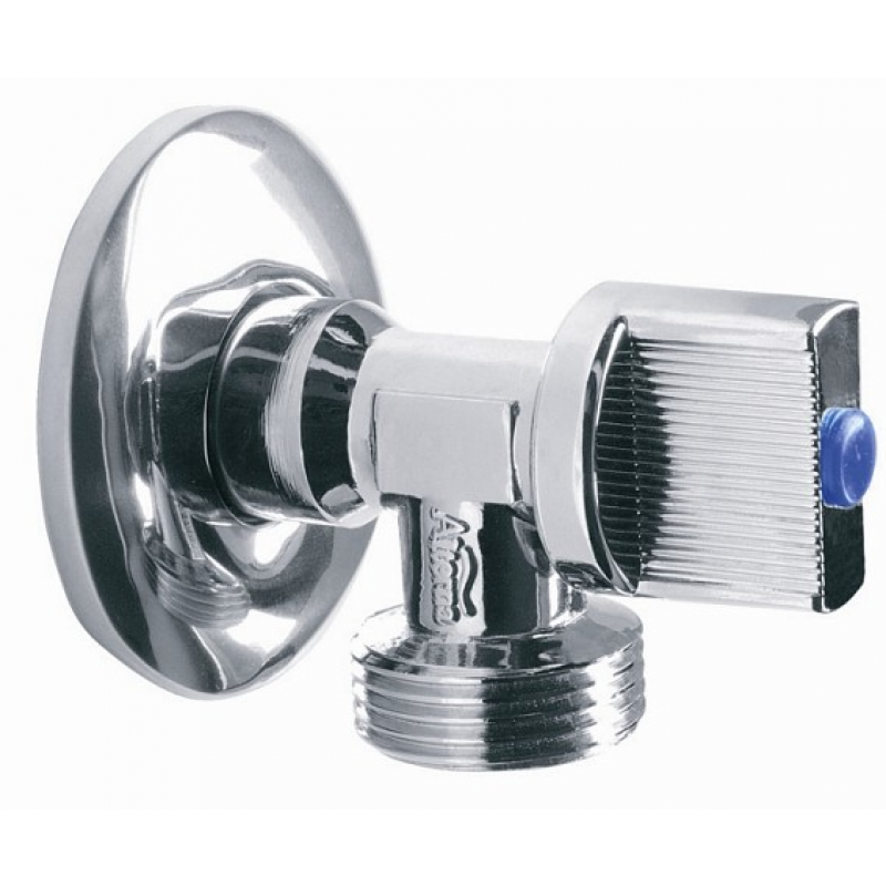 Alterna IRIS Zawór kulowy kątowy 1/2x1/2 cala z rozetą ALTN-950771