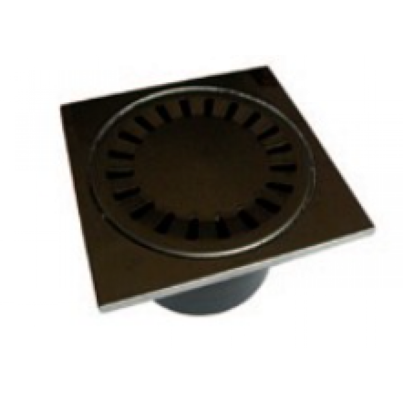 Altech Wpust podłogowy ABS, pionowy, kratka stal nierdzewna 122x122mm, z kołnierzem, regulowana wysokość, DN110 Kod ALTH-970738
