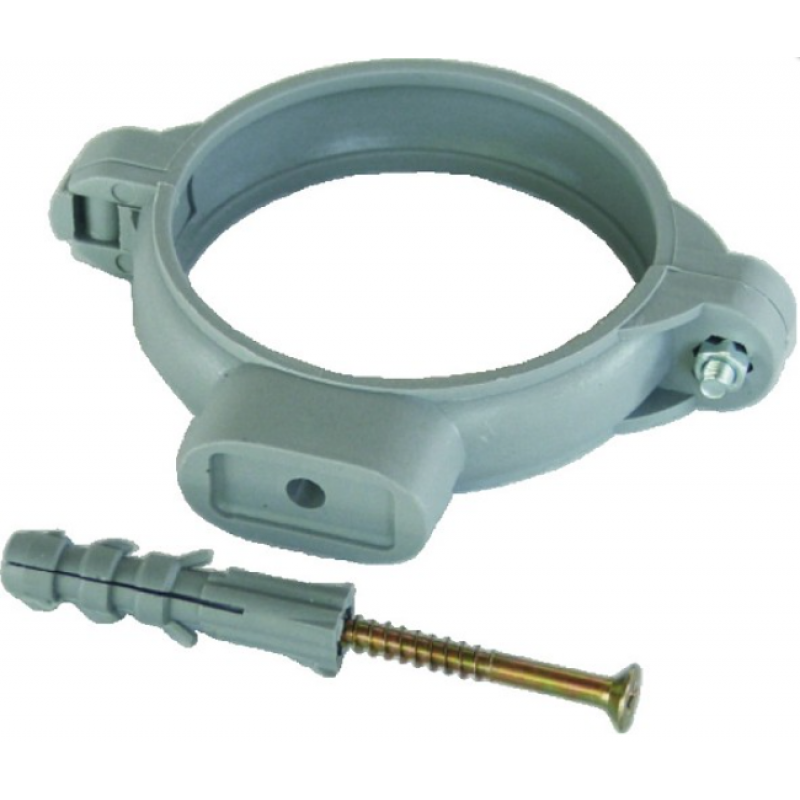 Altech Uchwyt pojedynczy do rur z tworzywa, ze śrubą i kołkiem 1 1/4 cala DN32 Kod ALTH-994818