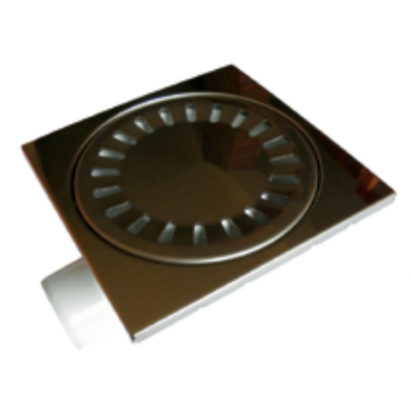 Altech Wpust podłogowy, poziomy, nierdzewny, 150x150mm DN50, wysokość 95mm Kod ALTH-970728