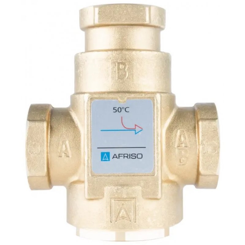 Afriso Zawór temperaturowy ATV 334, DN25, 1 cal, KVS 9, 50 ST.C kod 1633410