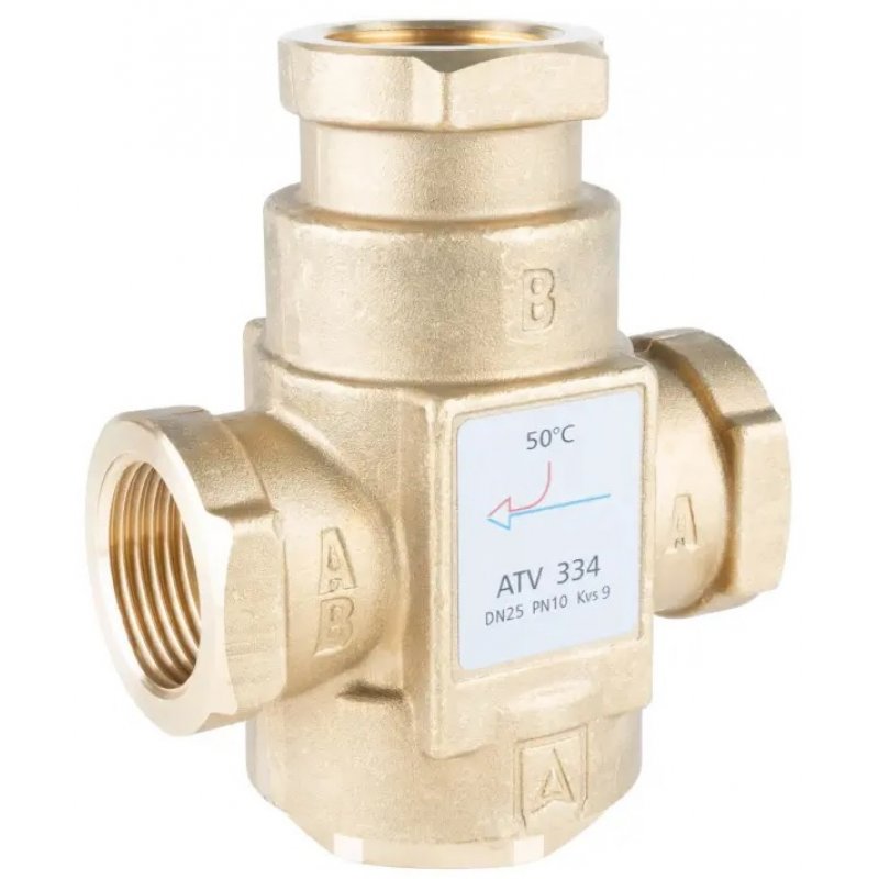 Afriso Zawór temperaturowy ATV 334, DN25, 1 cal, KVS 9, 50 ST.C kod 1633410 