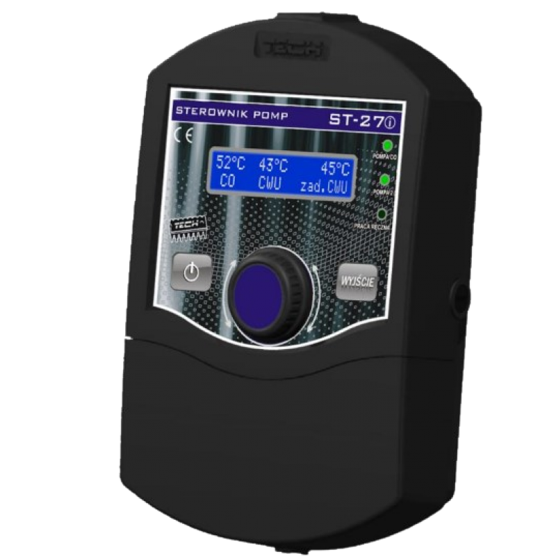 Tech ST-27i Sterownik do instalacji (obsługa 2 pomp), funkcja antystop, funkcja antyzamarzanie Kod ST-27I