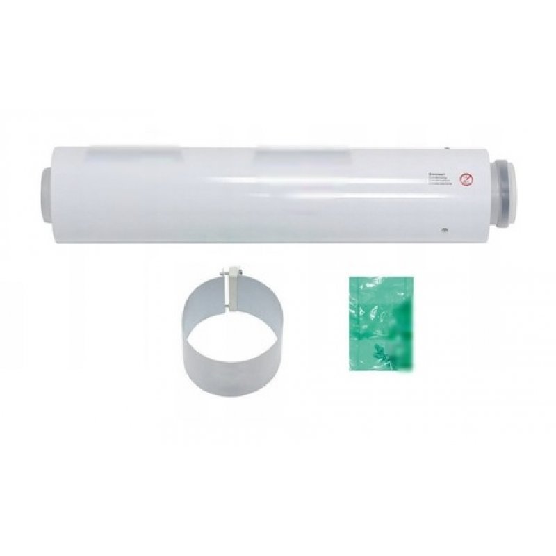 Vaillant rura koncentryczna 1000 mm fi 80/125, spalinowo-powietrzna, materiał PP/ST kod 303203