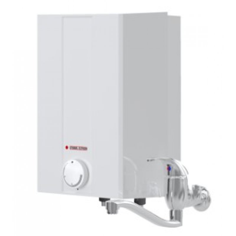Stiebel Eltron ESH 5 O-N Trend Set +A Zestaw pojemnościowy ogrzewacz wody, bezciśnieniowy z armaturą, pojemność 5 litrów o mocy 2kW, nadumywalkowy Kod 201389 