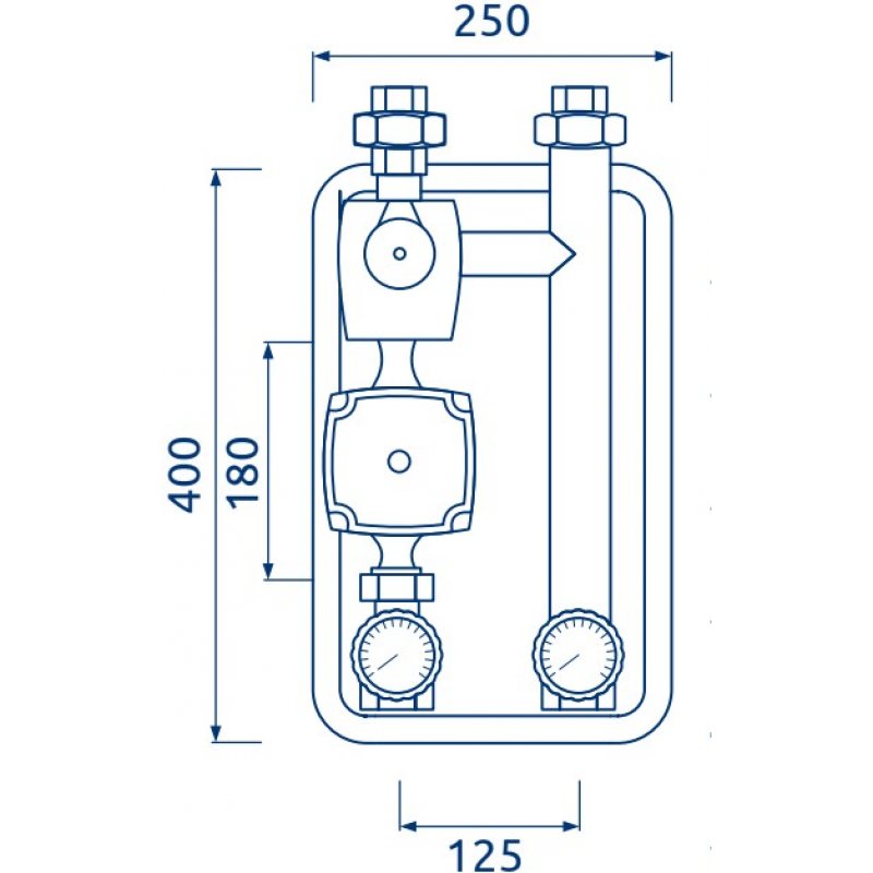 Elterm Grupa pompowa PRO termostatyczna VTA 322 Kod 629300 