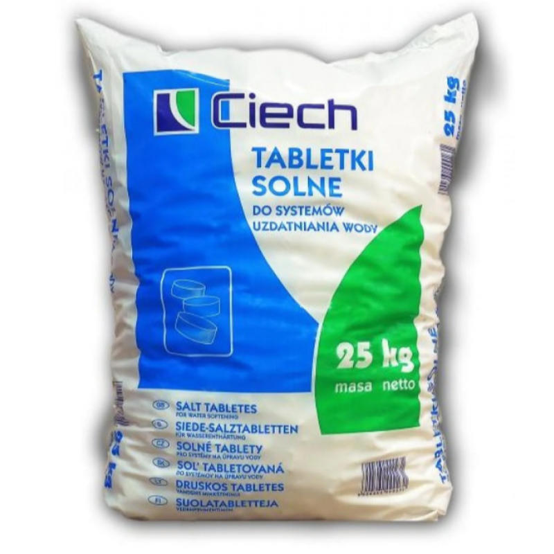 Ciech Sól regeneracyjna 25 kg w tabletkach do stacji uzdatniania wody Kod SÓL