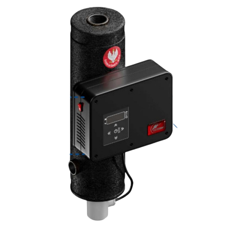 Elterm Bosman LED 6kW Zaawansowany dogrzewacz instalacji c.o 230/400V. Kod 234006