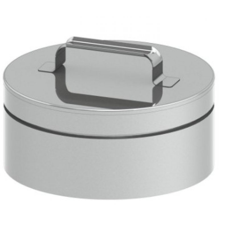 Tecnovis DW BASIC Zaślepka z uchwytem fi 160mm, do kominów dwuściennych Kod DWB43160