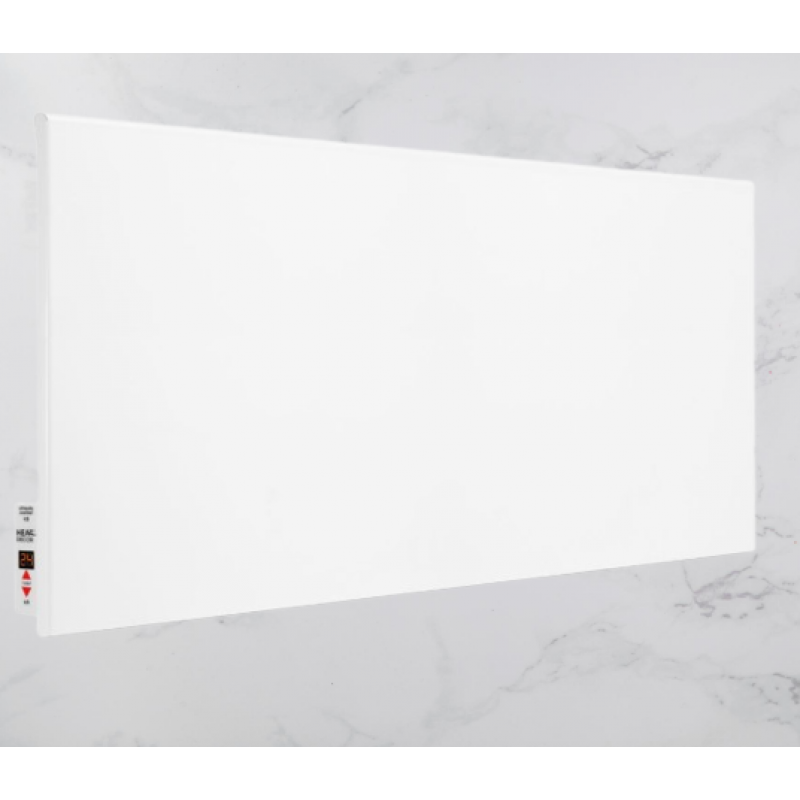 Heat Decor Grzejnik metalowy na podczerwień z termostatem, o mocy 1000W, wymiar 1200x570x15mm, kolor biały Kod HD-SWT1000