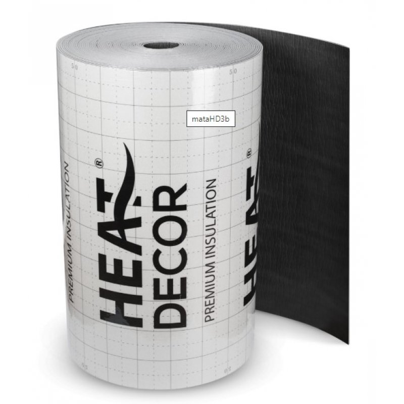 Heat Decor Mata izolacyjna do ogrzewania podłogowego grubość 5mm/ szerokość 1m (rolka 50 metrów) Kod MATA IZOLACYJNA 5MM, ROLKA 50M