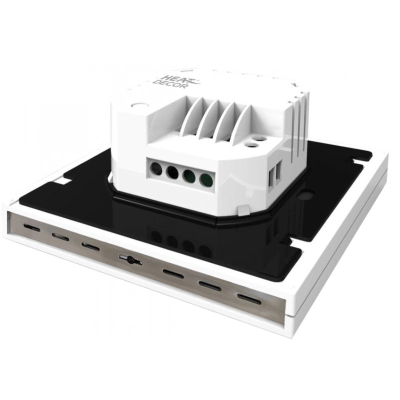 Heat Decor HD-T1000/B Termostat bezprzewodowy, programowalny, kolor czarny Kod T1000.B 