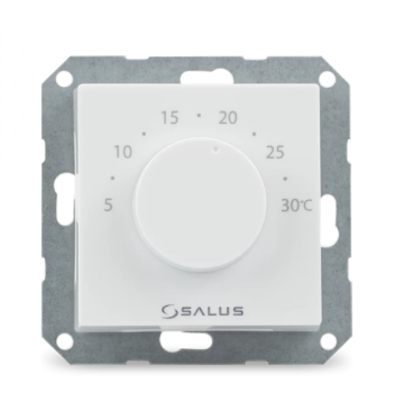 Salus Controls BTR230(20) Regulator temperatury elektroniczny, przewodowy, podtynkowy, dobowy, zasilanie 230V, kolor biały. Montaż doramkowy Kod 615122910