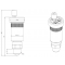 Afriso Odpowietrznik automatyczny pionowy PrimoVent G3/8" z Aquastop i zaworem stopowym R1/2 cala, niklowany 12 bar, 110 C kod 7773561 