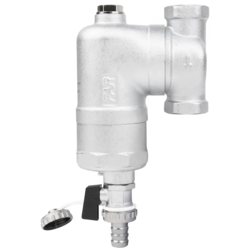 Afriso Separator zanieczyszczeń FAR 201, chromowany, ruchome przyłącza GW3/4 cala, 10 bar kod: 7772010 