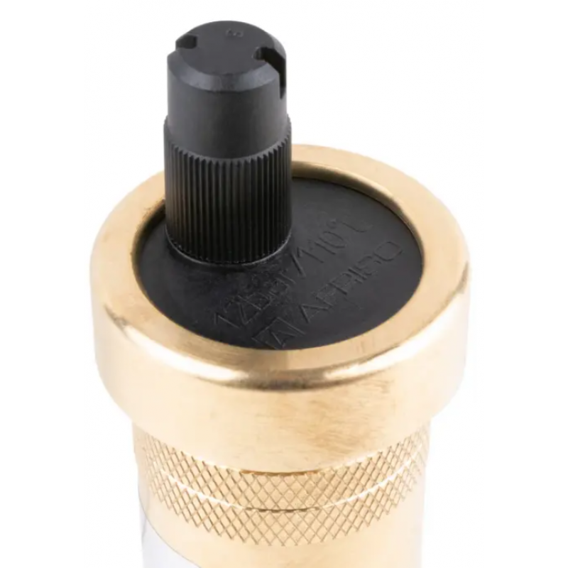 Afriso Odpowietrznik automatyczny pionowy PrimoVent G3/8 cala z Aquastop i zaworem stopowym R1/2 cala kod:  7773510 