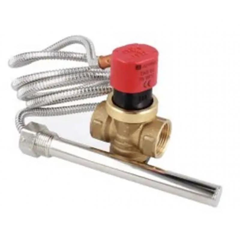 Afriso Temperaturowy zawór ochronny kotła TAS, G3/4 cala, kapilara 1,3 m, 10 bar kod: 4241500 