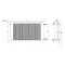 REGULUS E-VENT S3/E/140 Grzejnik ścienny 300x1400mm, bocznozasilany, rozstaw przyłączy 180 mm, miedziano-aluminiowy Kod EVSB0314 
