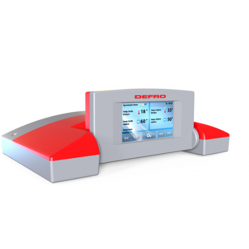 Defro KOMFORT EKO LUX  Kocioł na eko-groszek 20kw lewy Kod KOMFORT EKO 20 LUX 45st lewy 