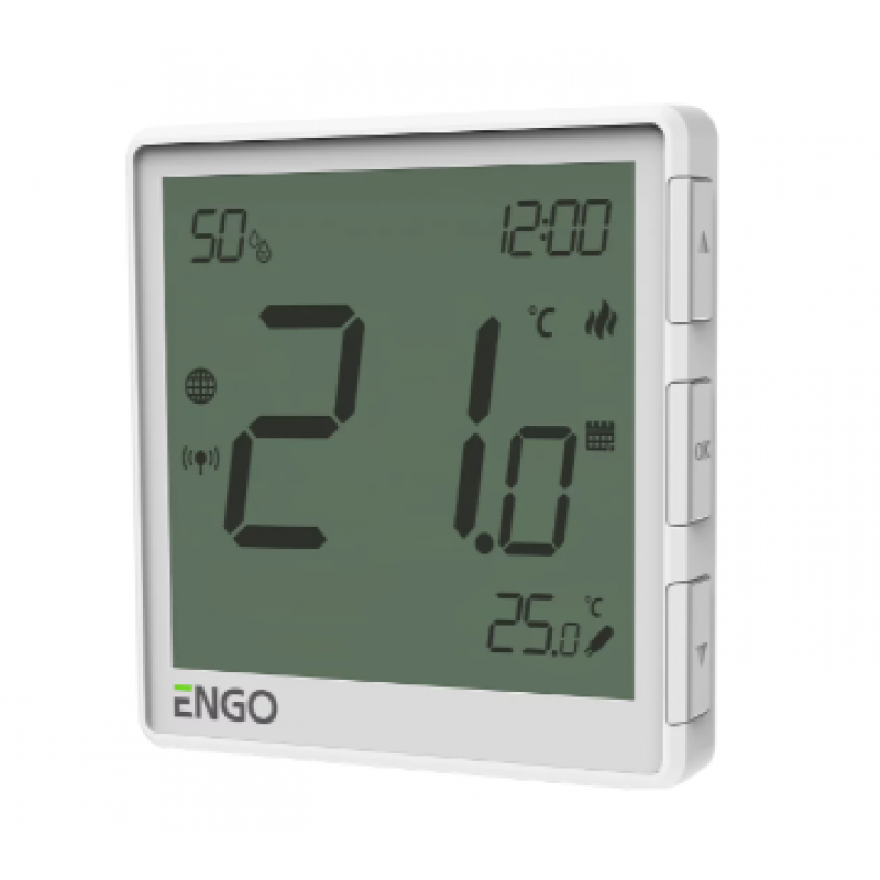 ENGO CONTROLS EONE-230W Regulator internetowy podtynkowy,  komunikacja ZigBee 3.0, zasilanie 230V, kolor biały kod 932342631