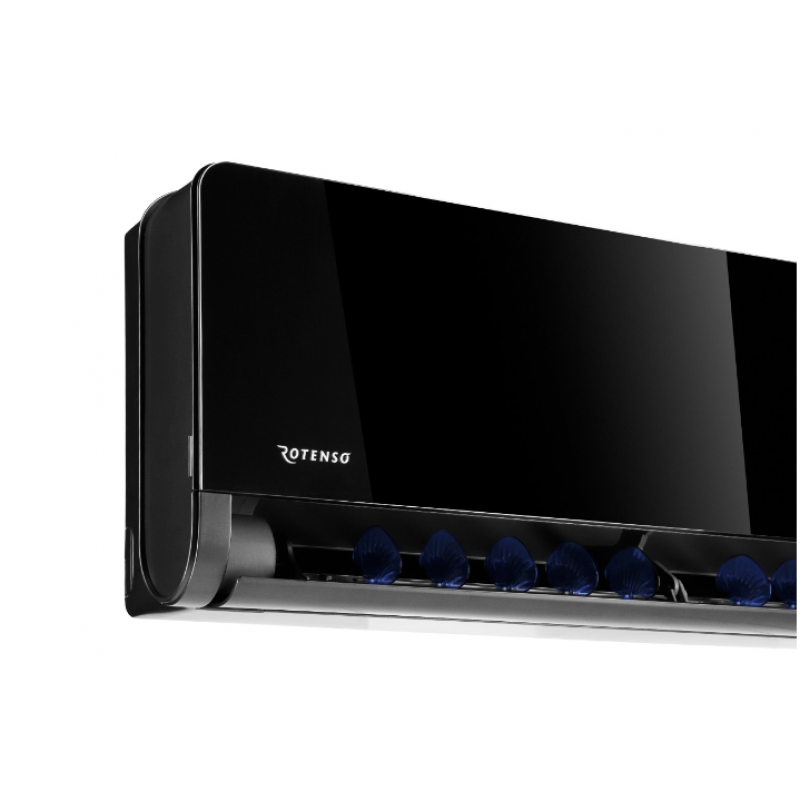 Rotenso Versu Mirror VM26Xi Klimatyzator pokojowy (jednostka wewnętrzna), o mocy 2,6kW smart Wi-Fi, kolor ciemny grafit Kod VM26Xi 