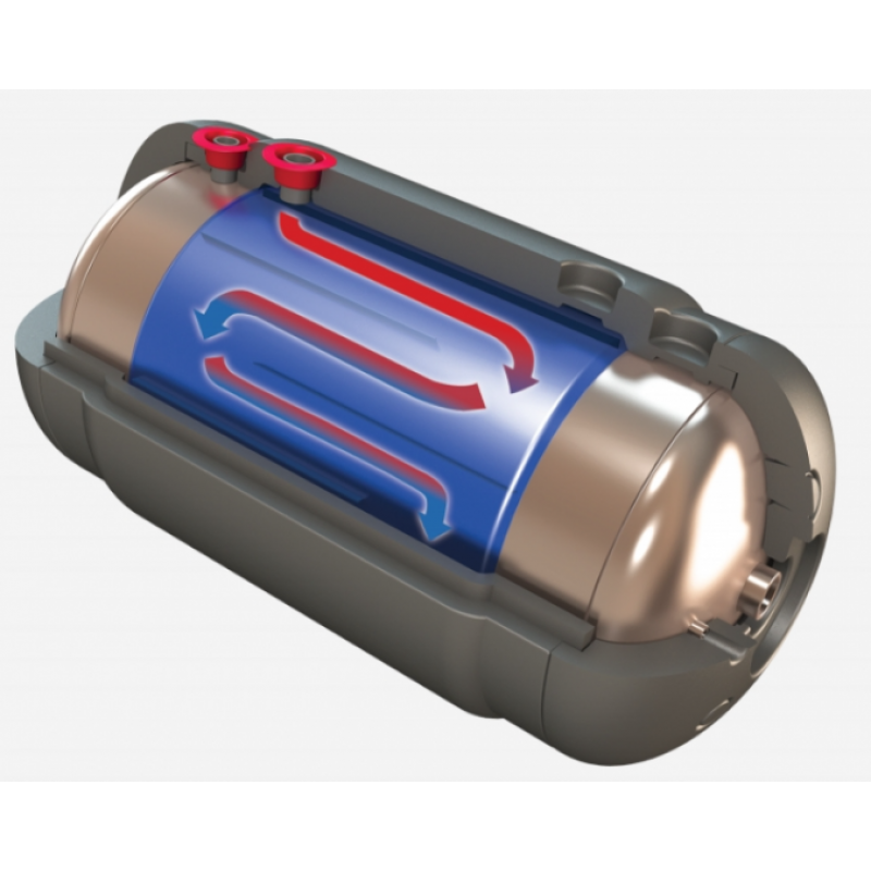 Elektromet wymiennik WGJ-g 250l dwupłaszczowy TURBO, poziomy kod: 223-25-000