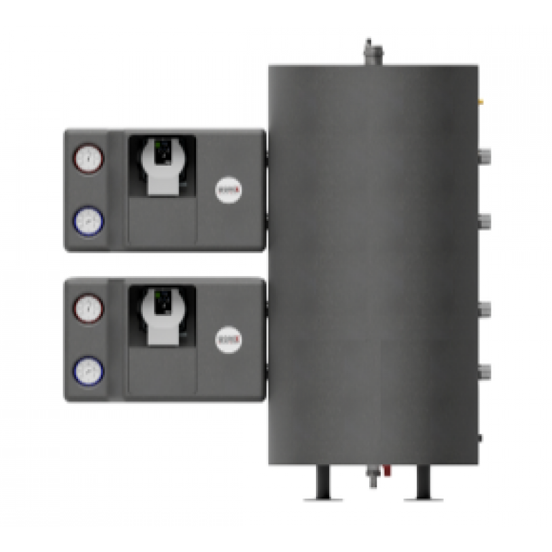 Womix, Zestaw DUO-ZONER 70/1L, z pompami Wilo Yonos Para 25/6, kod 606805