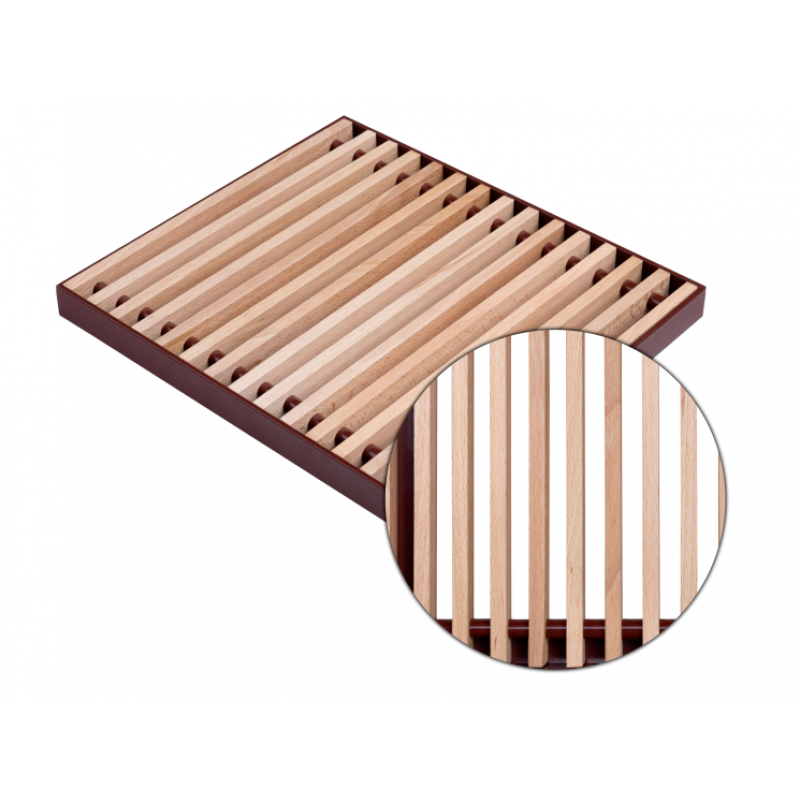 Regulus Podest - drewniany 300, 11 mm, BUK, typu-LISTWA, długość 1500 mm do grzejników TRIOVENT / QUATTROVENT, kod PODBL30/1500