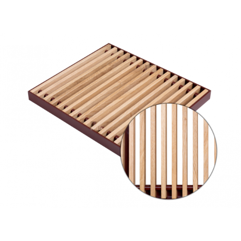 Regulus Podest - drewniany 350, 11 mm, DĄB - typu LISTWA, długość 2500 mm do grzejników DUO / QUATTRO kod PODDL35/2500