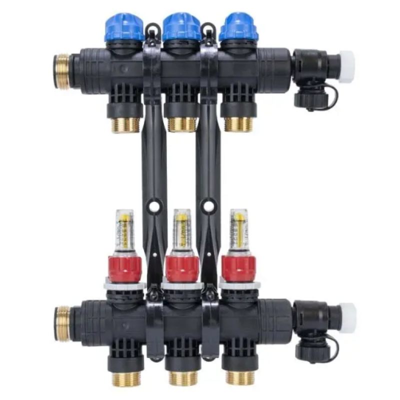 Afriso rozdzielacz z poliamidu ProCalida EF1 K  3 - obiegi grzewcze G1 cala 0,2-1,6l/min kod 81263