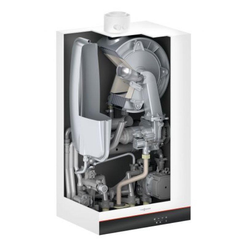 Viessmann VITODENS 050-W B0HA 25 kW Pakiet Kocioł + zasobnik EWS 160 z grzałką 2,2 kW o pojemności 144l kod Z028247 