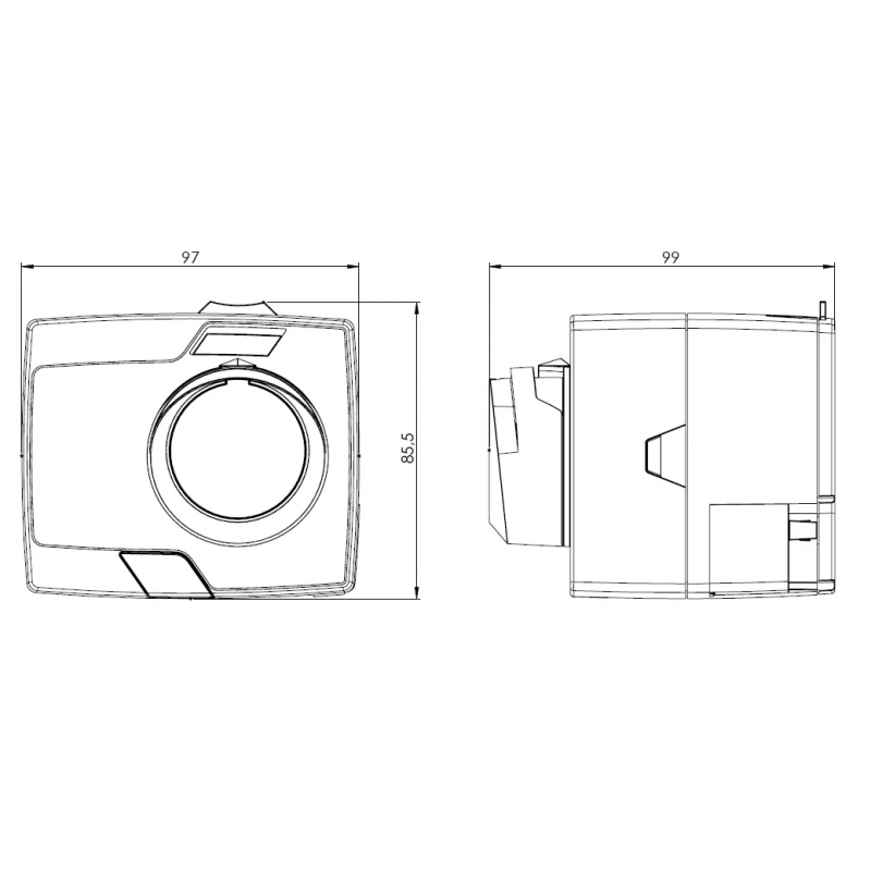 Afriso ARM 323 ProClick siłownik elektryczny 3-punktowy, 230 V AC, 60 s, 6 Nm kod 1432310 