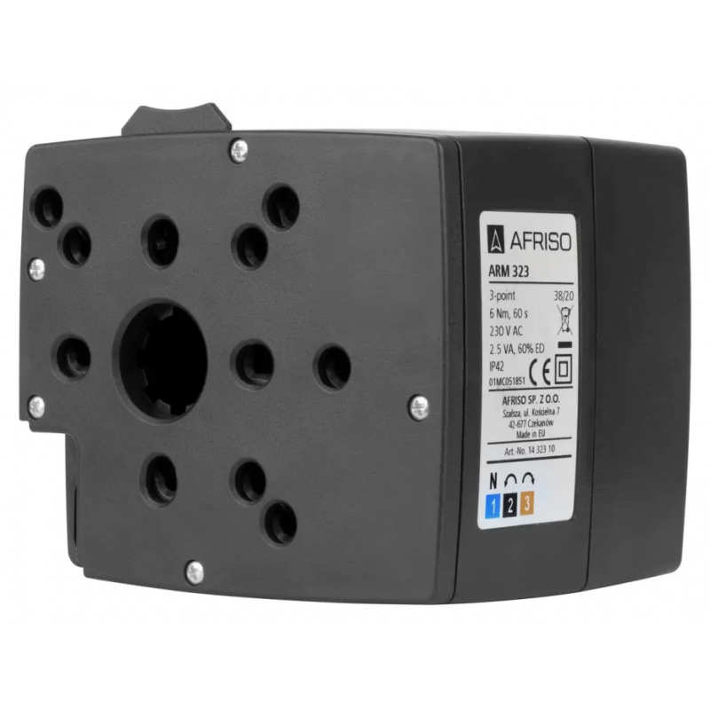 Afriso ARM 323 ProClick siłownik elektryczny 3-punktowy, 230 V AC, 60 s, 6 Nm kod 1432310 