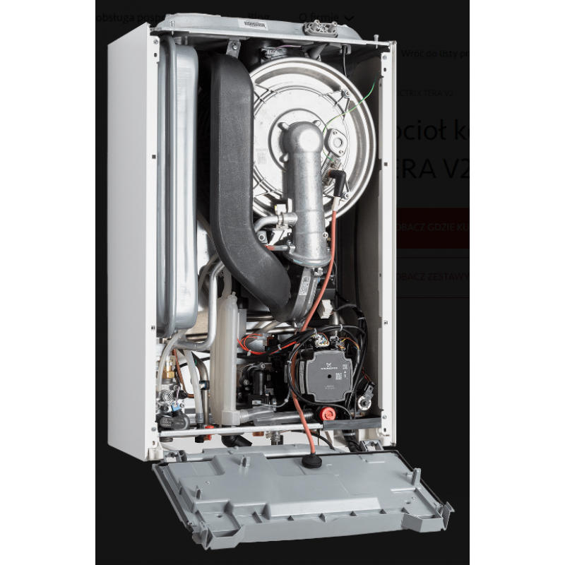 Immergas Victrix Tera V2 24 Plus EU Standard zestaw kocioł mocy 4,8 - 26,1 kW + zasobnik UBS 125 V3 + sonda kontaktowa  Kod: 99000230 