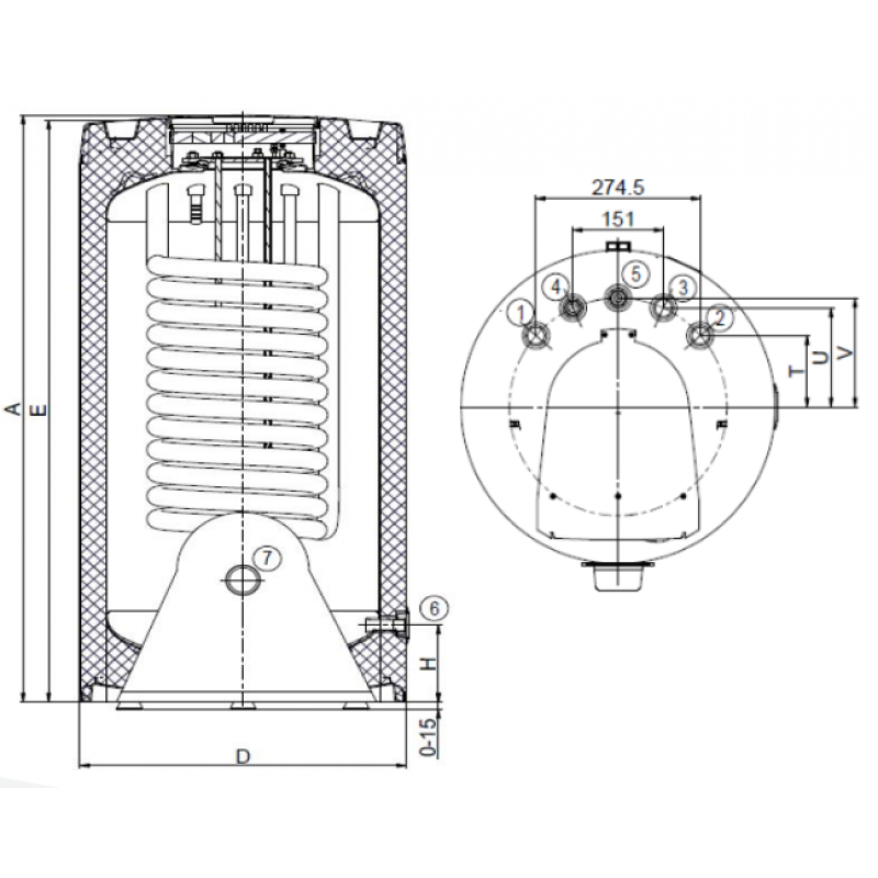 Immergas Victrix Tera V2 24 Plus EU Standard zestaw kocioł mocy 4,8 - 26,1 kW + zasobnik UBS 125 V3 + sonda kontaktowa  Kod: 99000230 